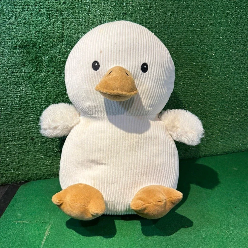 Apricot Lamb white corduroy duck plush toy